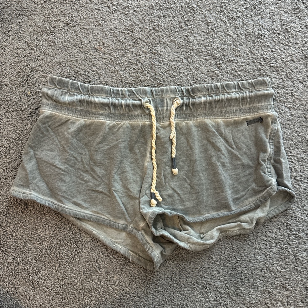 Gray Casual Sleep Shorts